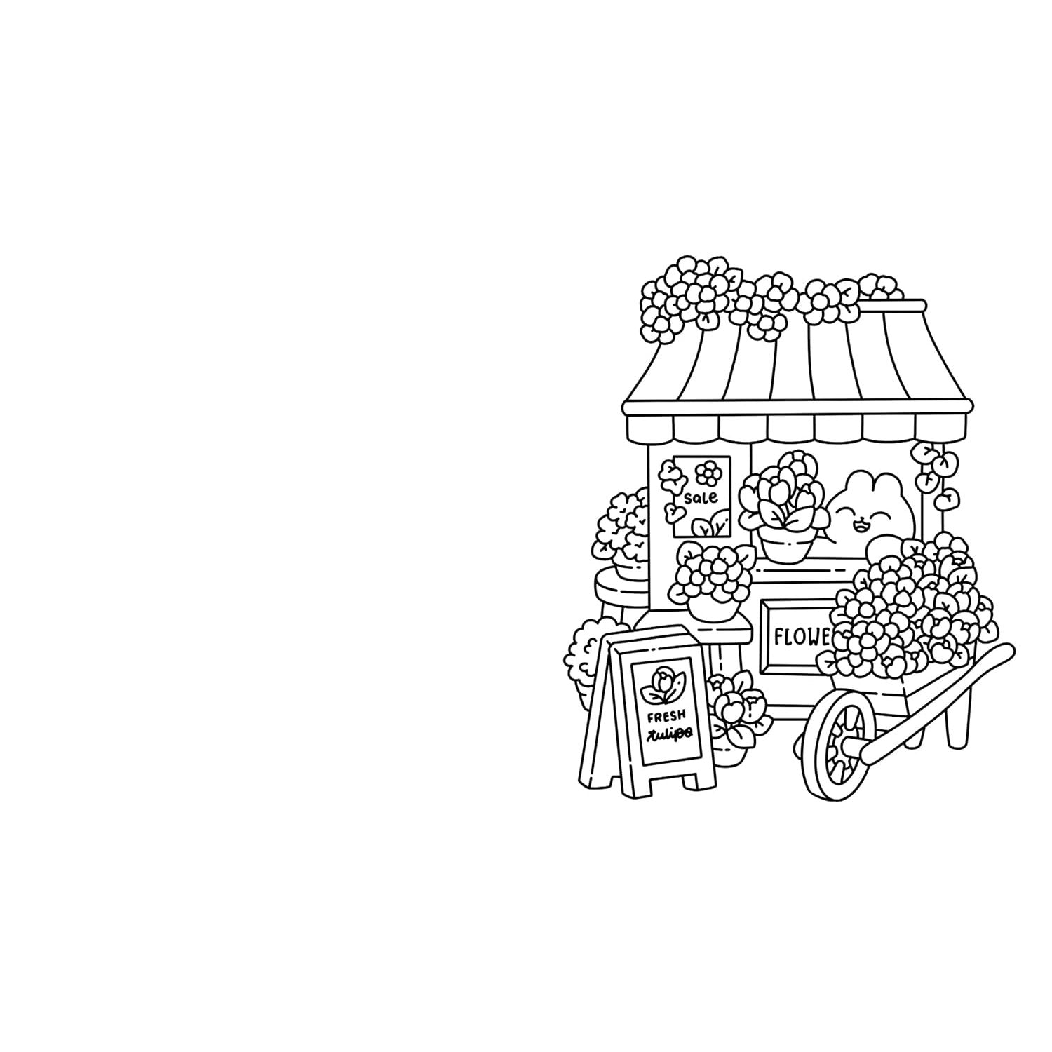 CUTE AND COZY COLOURING WORLD