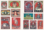 VINTAGE MATCHBOXES A LITTLE STICKER BOOK