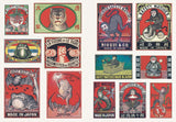 VINTAGE MATCHBOXES A LITTLE STICKER BOOK