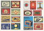 VINTAGE MATCHBOXES A LITTLE STICKER BOOK