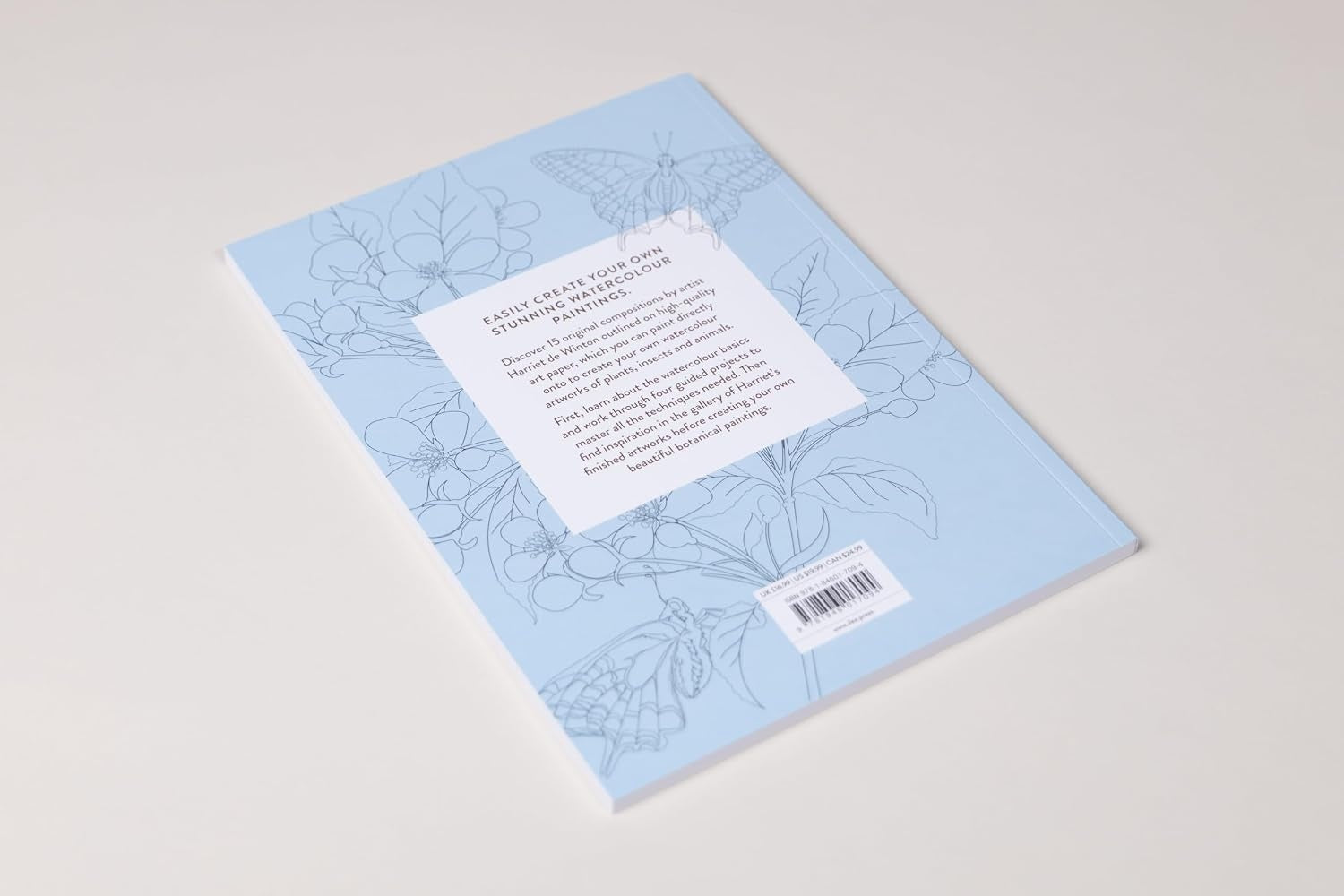 BOTANICAL WATERCOLOUR ART PAD: 15 FLOWERS, PLANTS AND ANIMALS FOR YOU TO PAINT
