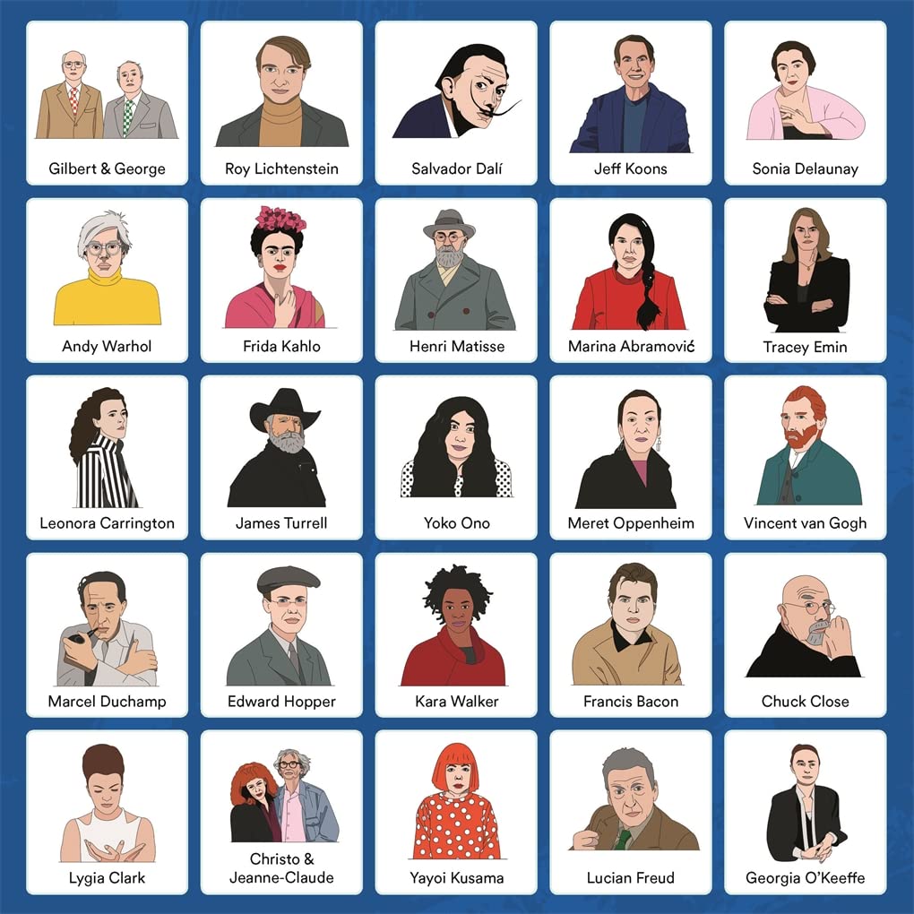 ARTIST BINGO A GAME OF ICONS