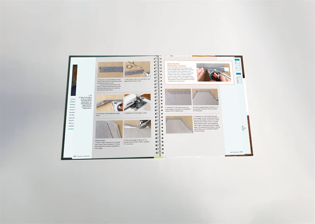 SCHOOL OF SEWING 9WIRO LAY FLAT BINDING)