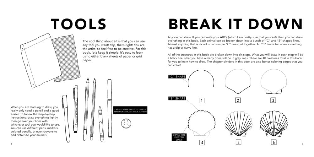 UNDER THE SEA: HOW TO DRAW BOOKS FOR KIDS