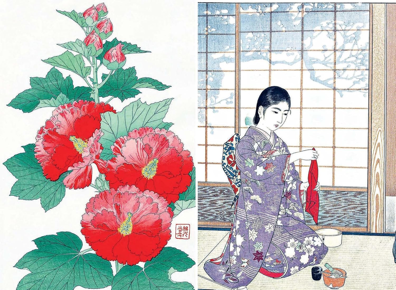 SPRING IN JAPAN: WOODBLOCK PRINTS BY HOKUSAI, HIROSHIGE AND OTHER ARTISTS