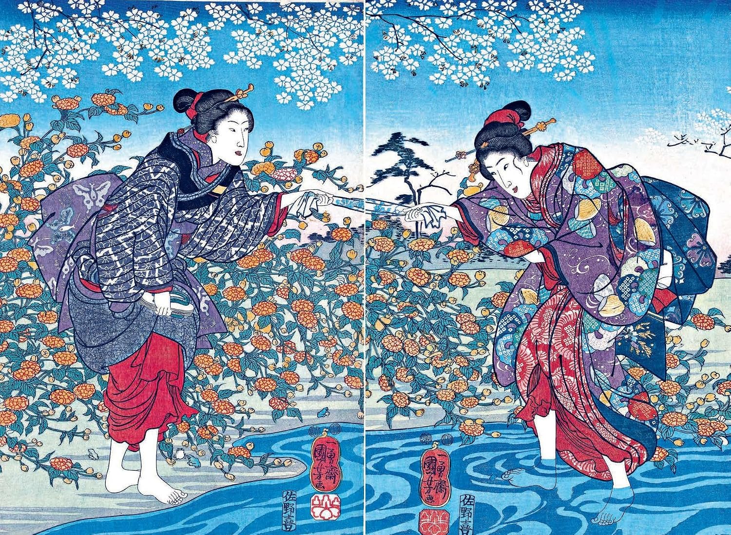 SPRING IN JAPAN: WOODBLOCK PRINTS BY HOKUSAI, HIROSHIGE AND OTHER ARTISTS