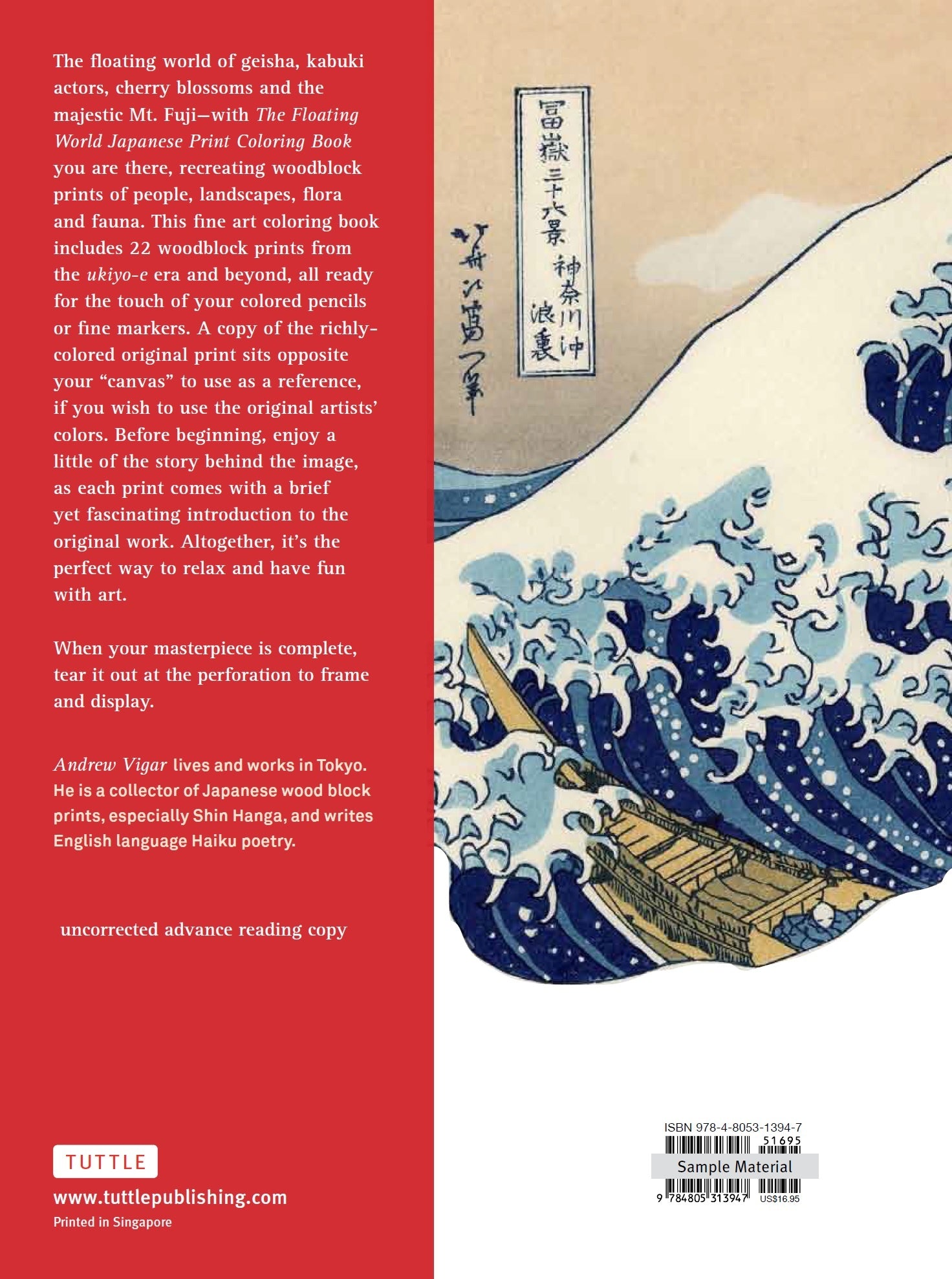 Floating World Japanese Colouring Book