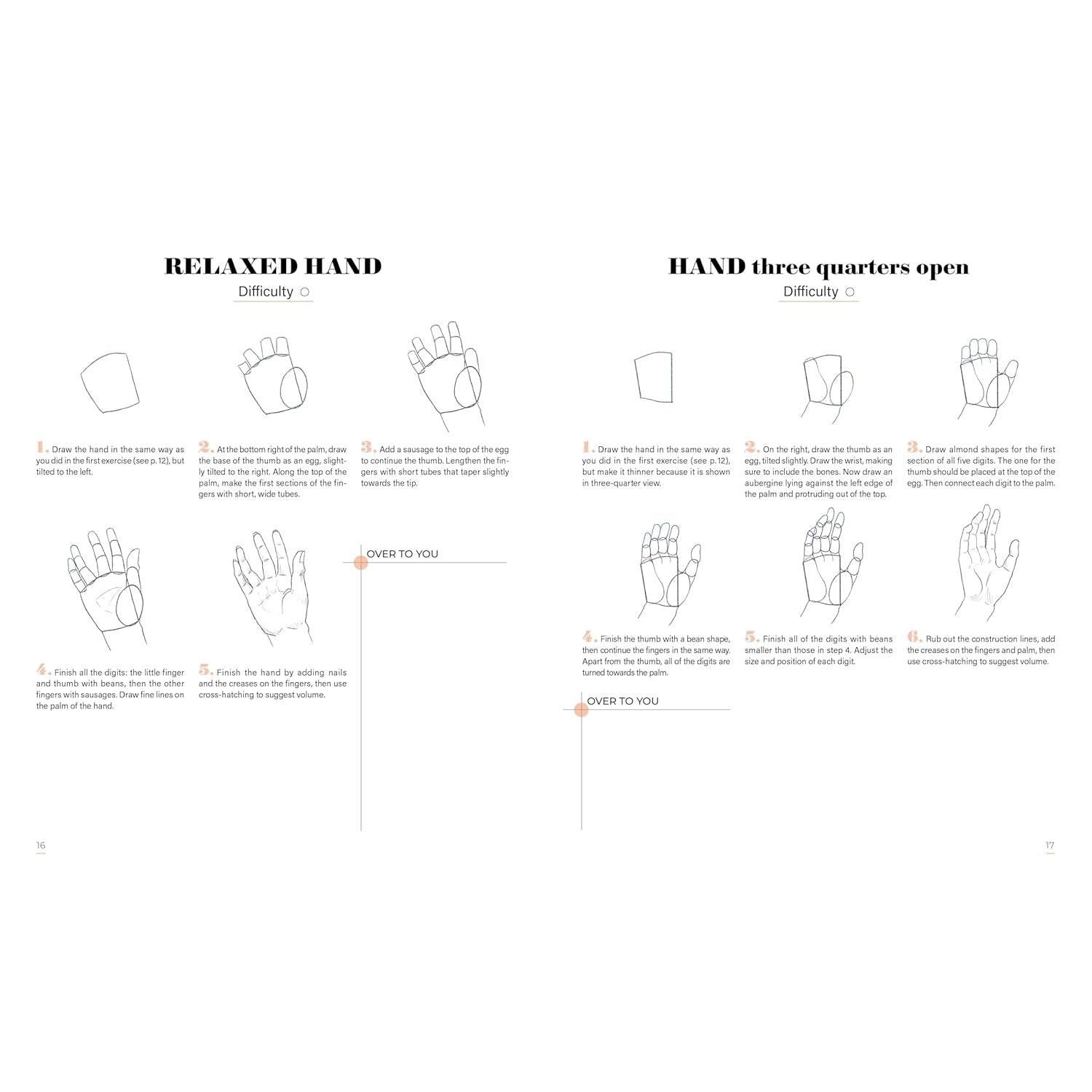 LEARN TO DRAW HANDS WITH 50 MODELS