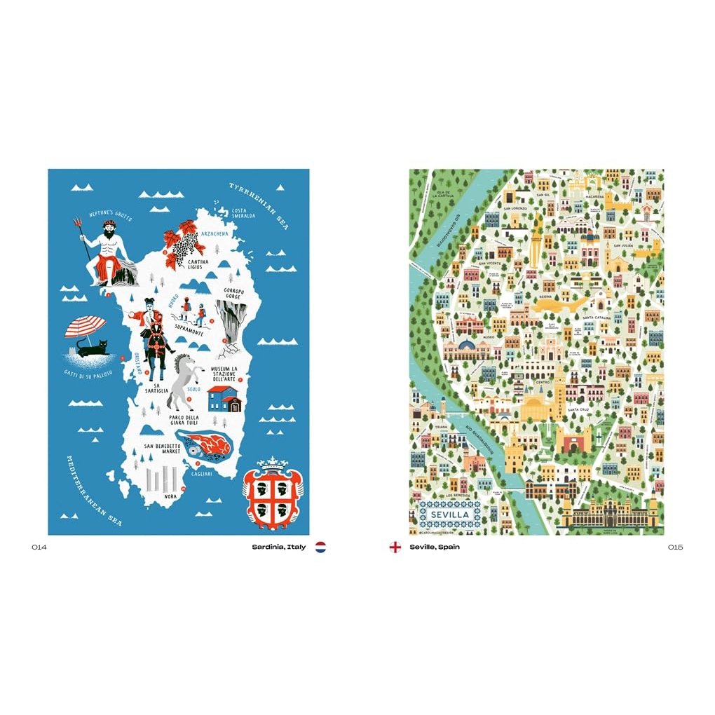 GET LOST EXPLORE THE WORLD IN MAP ILLUSTRATION