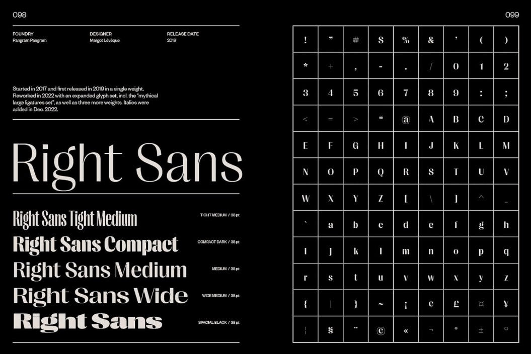 SANS IN USE CREATIVE TYPEFACES