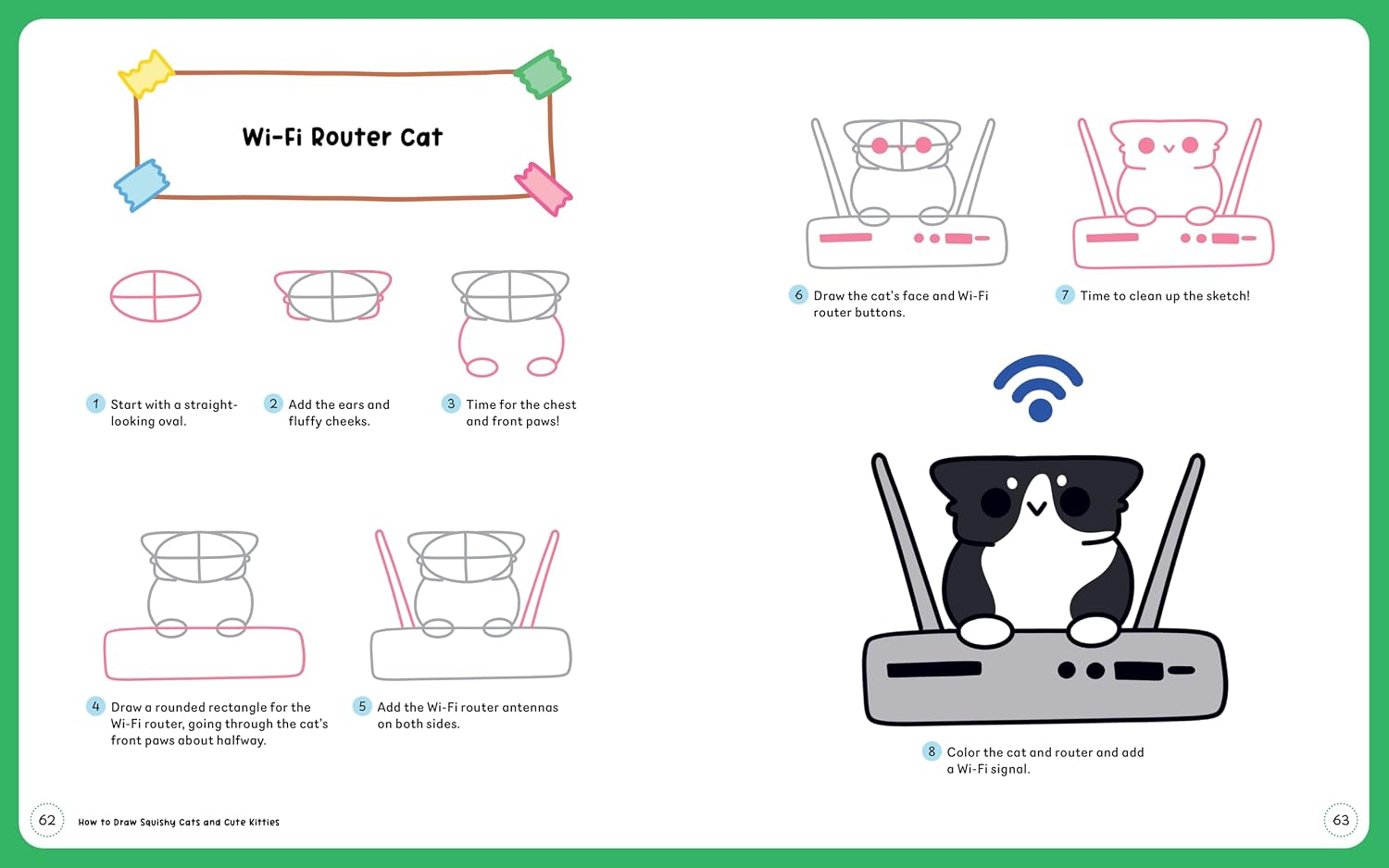 HOW TO DRAW SQUISHY CATS & CUTE KITTIES