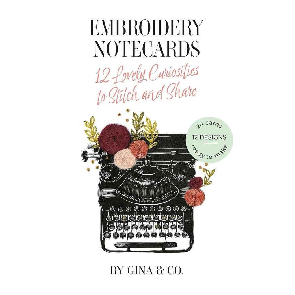 EMBROIDERY NOTECARDS 12 LOVELY CURIOSITIES