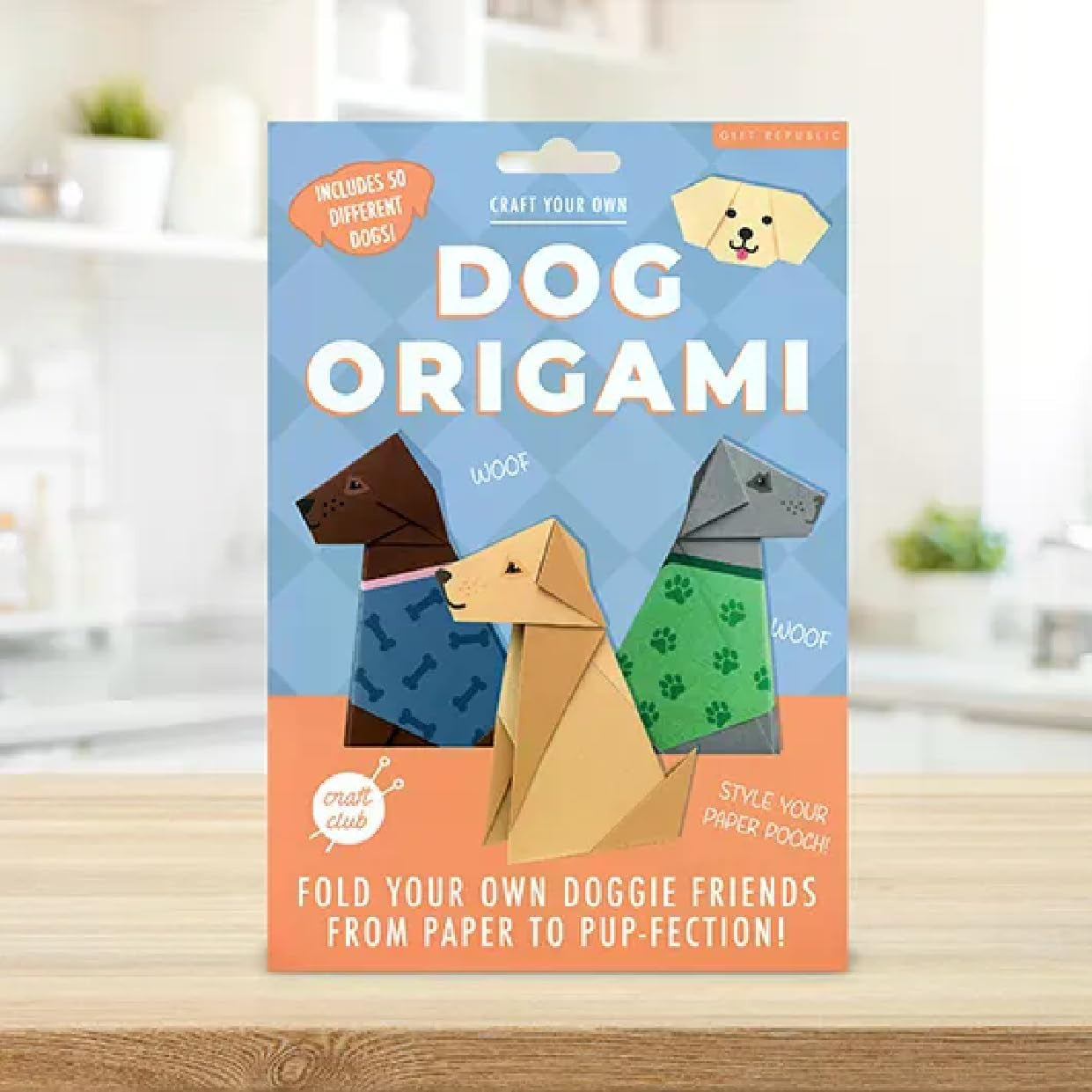 DOG ORIGAMI KIT - MAKE 50 PAPER DOGS