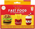 MINI FAST FOOD DIY CROCHET TRIO KIT - CREATE 3 TASTY CHARACTERS