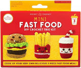 MINI FAST FOOD DIY CROCHET TRIO KIT - CREATE 3 TASTY CHARACTERS