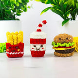 MINI FAST FOOD DIY CROCHET TRIO KIT - CREATE 3 TASTY CHARACTERS