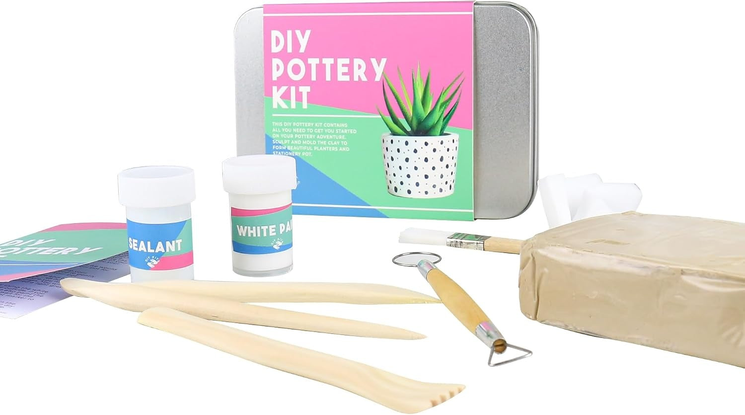 DIY POTTERY KIT - CERAMIC PAINTING SET FOR ALL AGES