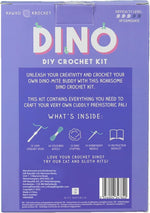 DINO DIY CROCHET KIT - CROCHET YOUR VERY OWN ROARSOME DINOSAUR COMPANION