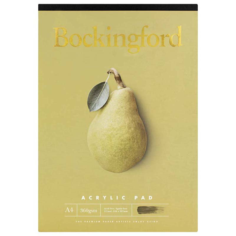 Bockingford Acrylic Pad 360gsm 12 Sheets A4