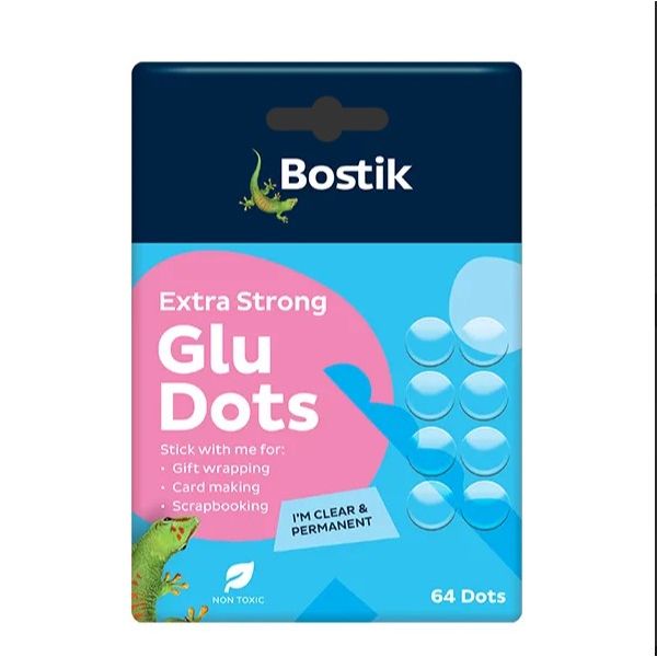 Bostik Clear Glu Dots Extra Strong Permanent