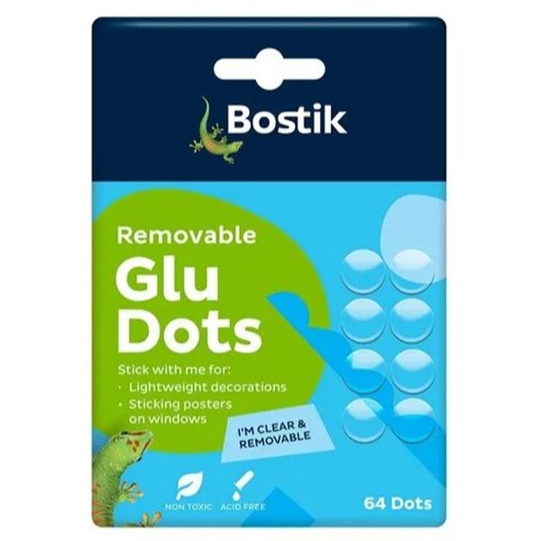 Bostik Clear Glu Dots Repostitionable