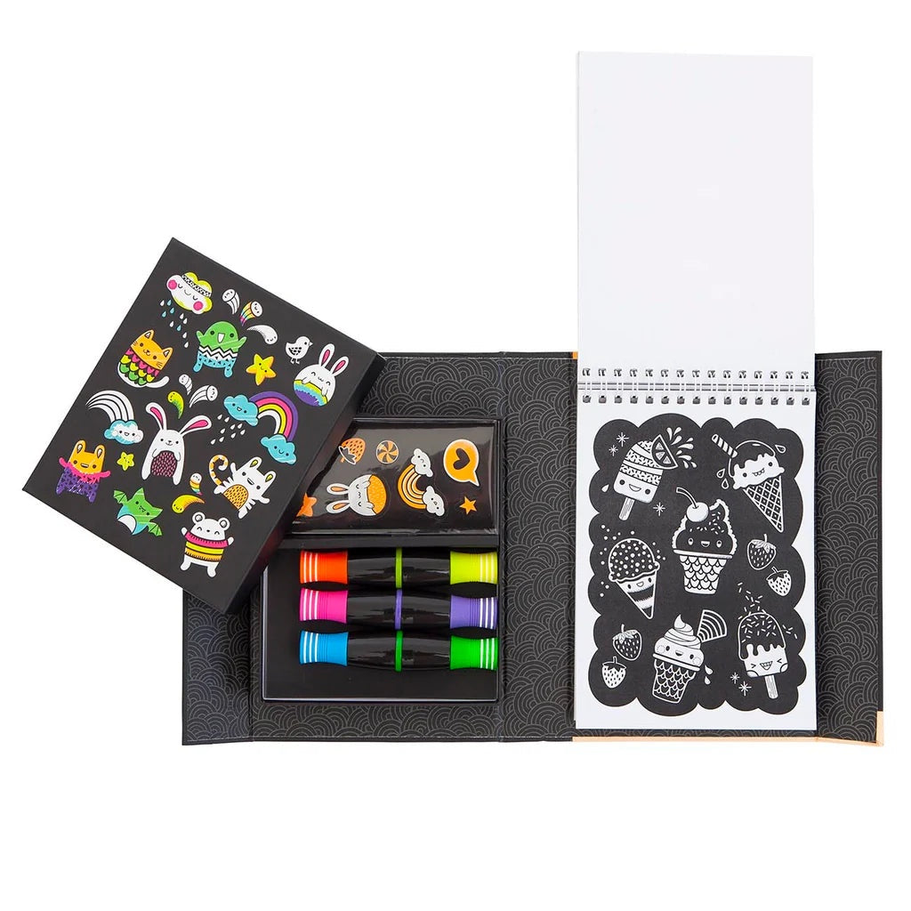 NEON COLOURING SET - GLOW FRIENDS