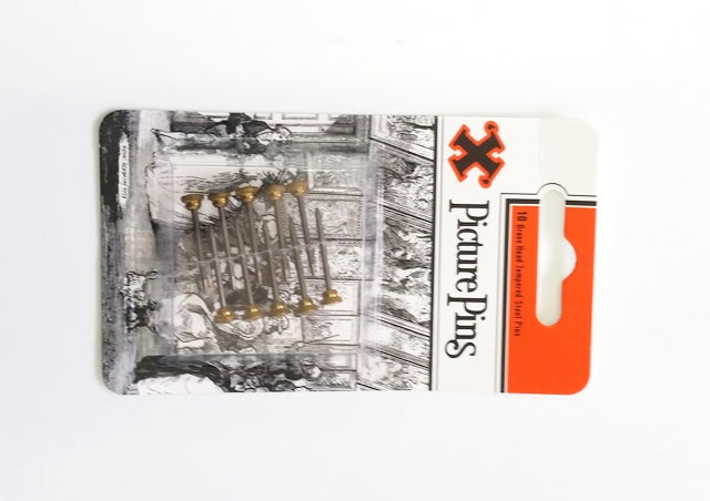 Picture Pins Brass Head Packet 10