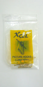 Xcel Picture Hooks Single Large  Packet 5