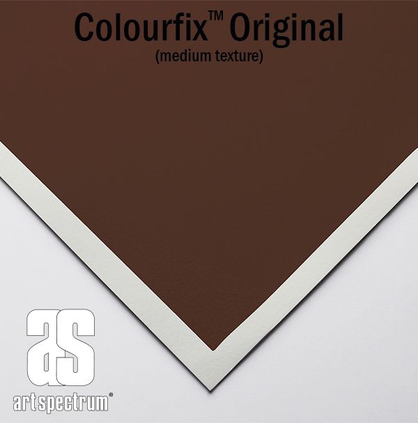 Art Spectrum Colourfix Original Paper 340gsm Burnt Umber Sheet