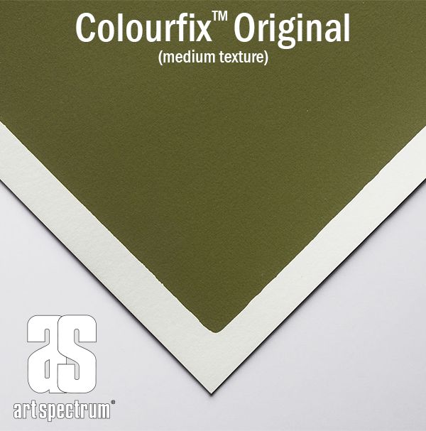 Art Spectrum Colourfix Original Paper 340gsm Olive Green Sheet