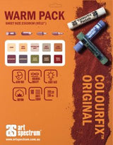 Art Spectrum Colourfix Original Paper 340gsm Assorted Warm Tones Packet 10 23x30cm