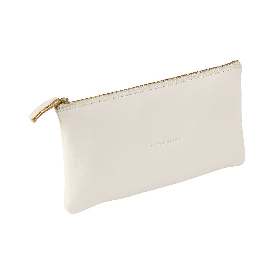 CLAIREFONTAINE FLYING SPIRIT PENCIL CASE FLAT WHT