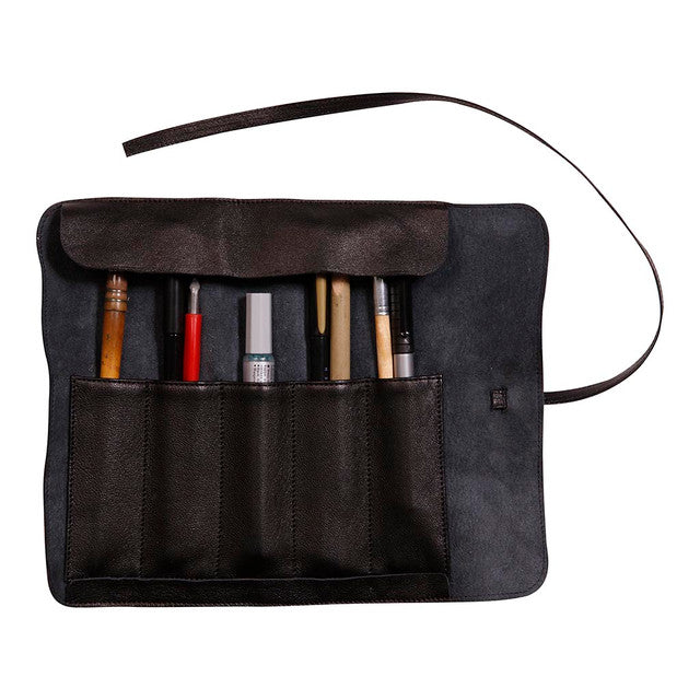 CLAIRFONTAINE FLYING SPIRIT PENCIL CASE ROLL BLACK