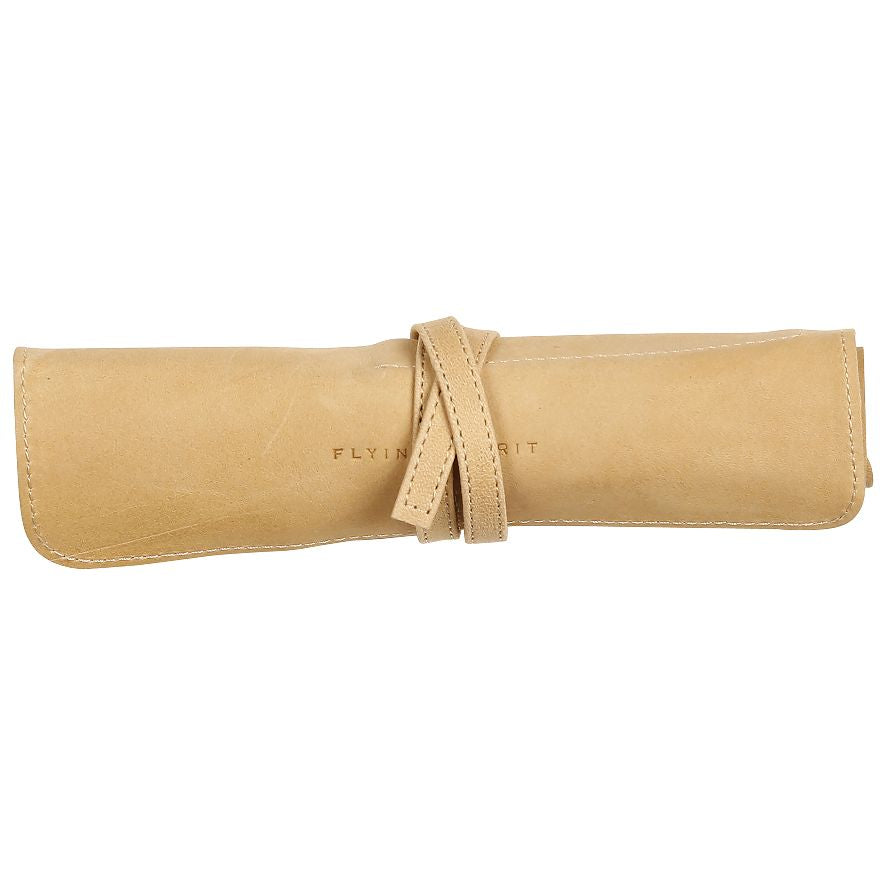 CLAIRFONTAINE FLYING SPIRIT PENCIL CASE ROLL BEIG