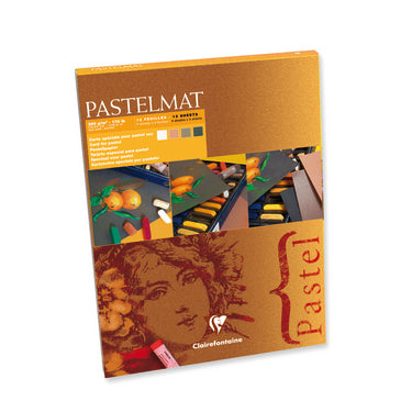 Clairfontaine Pastelmat Pad 360gsm Cool Shade 12 Sheets 18x24cm