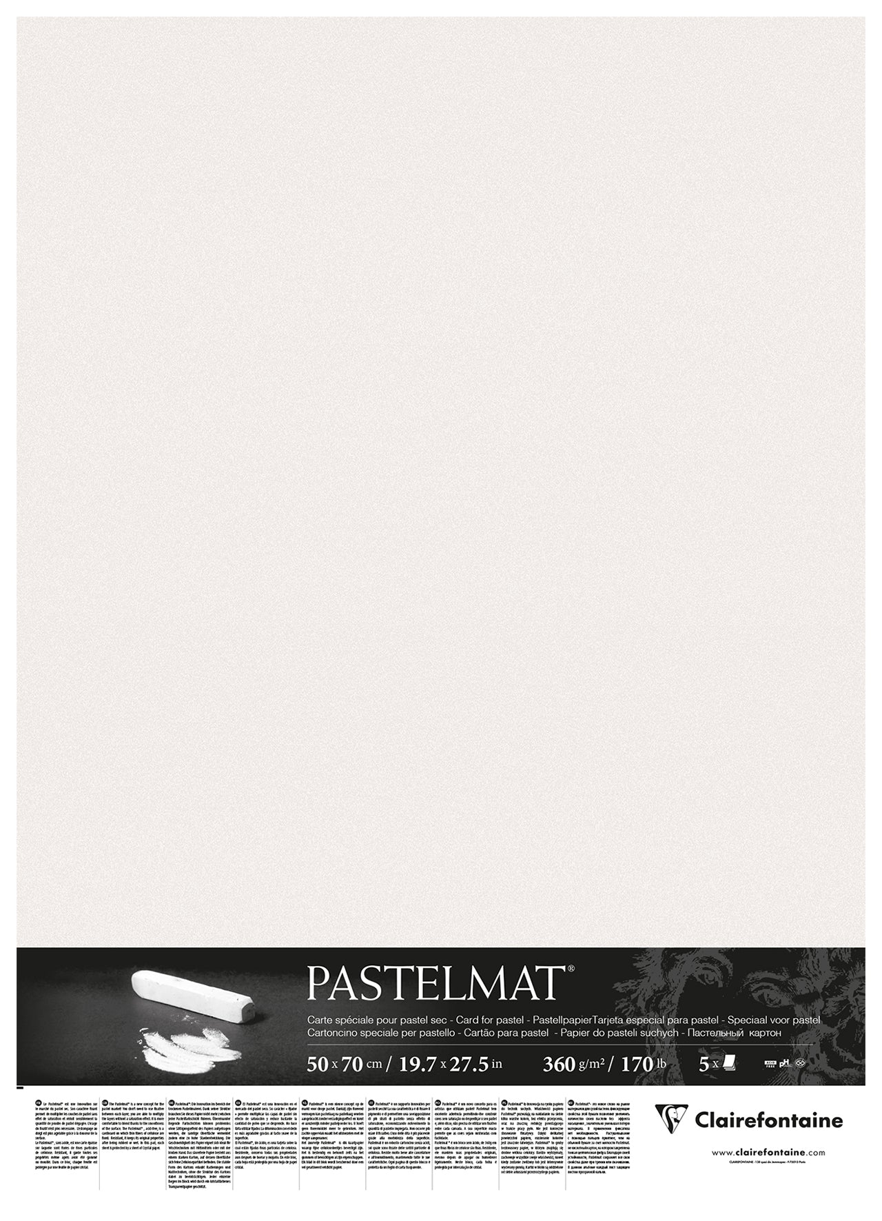 CLAIREFONTAINE PASTELMAT PAPER WHITE