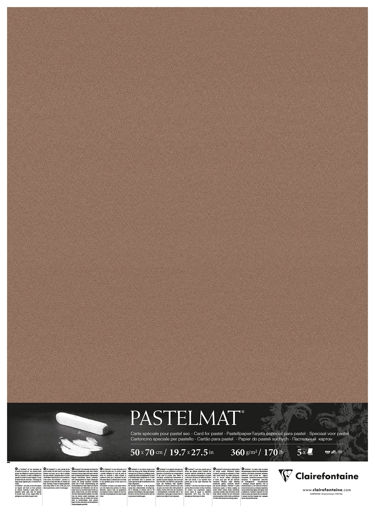 CLAIREFONTAINE PASTELMAT PAPER BROWN