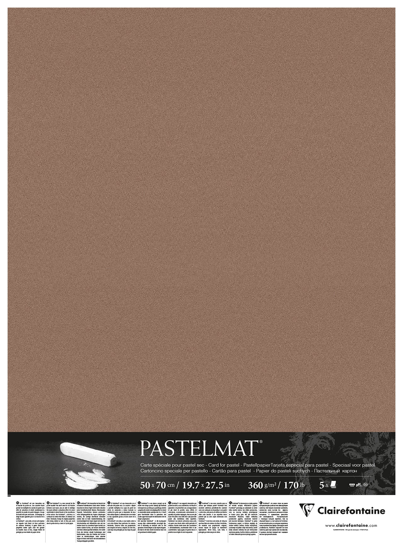 CLAIREFONTAINE PASTELMAT PAPER BROWN