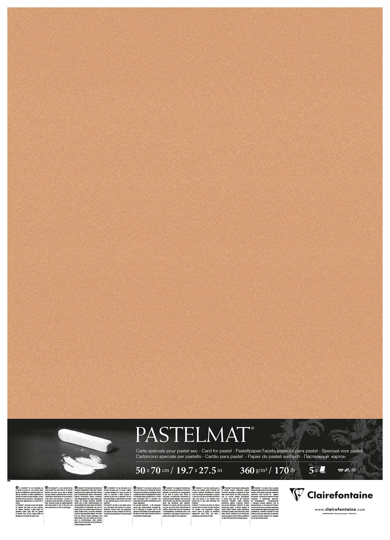 CLAIREFONTAINE PASTELMAT PAPER SIENNA