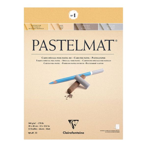 Clairfontaine Pastelmat Pad 360gsm Warm Shade 12 Sheets 30x40cm