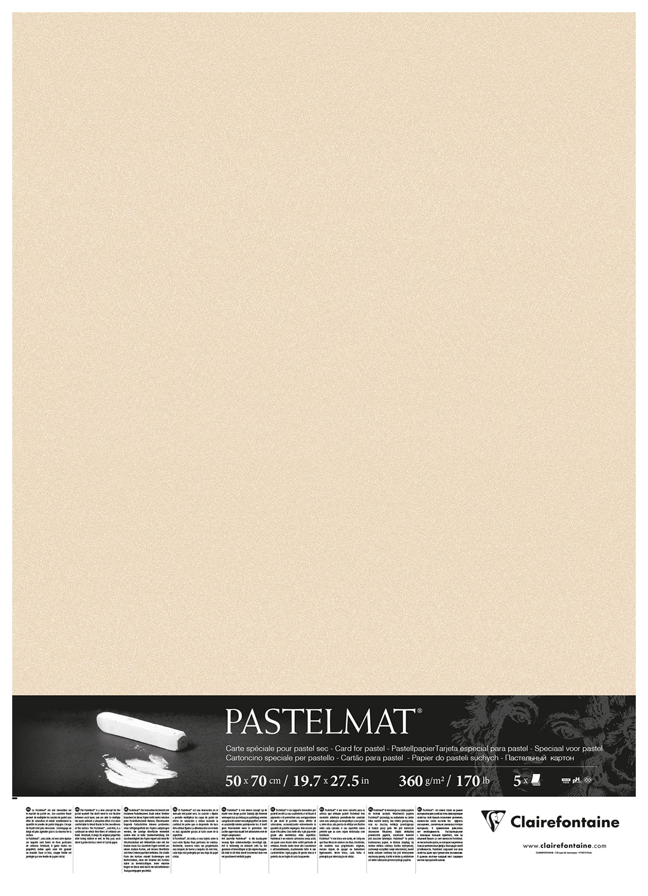 CLAIREFONTAINE PASTELMAT PAPER MAIZE