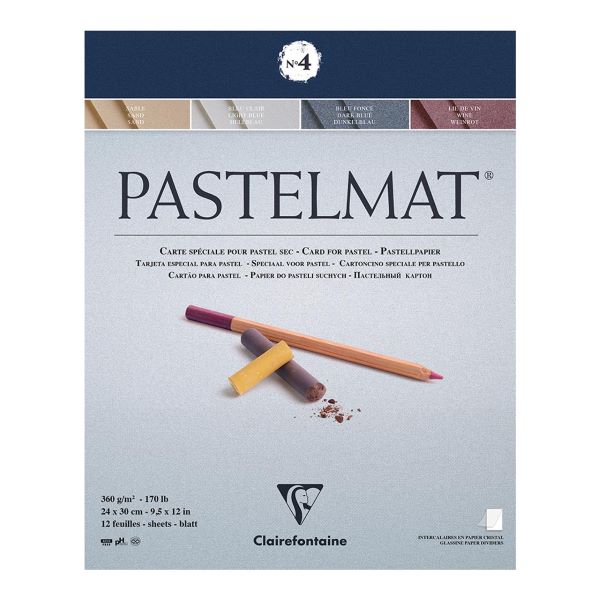 Clairfontaine Pastelmat Pad 360gsm Marine 12 Sheets 24x30cm