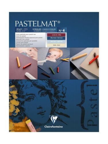 Clairfontaine Pastelmat Pad 360gsm Marine 12 Sheets 30x40cm