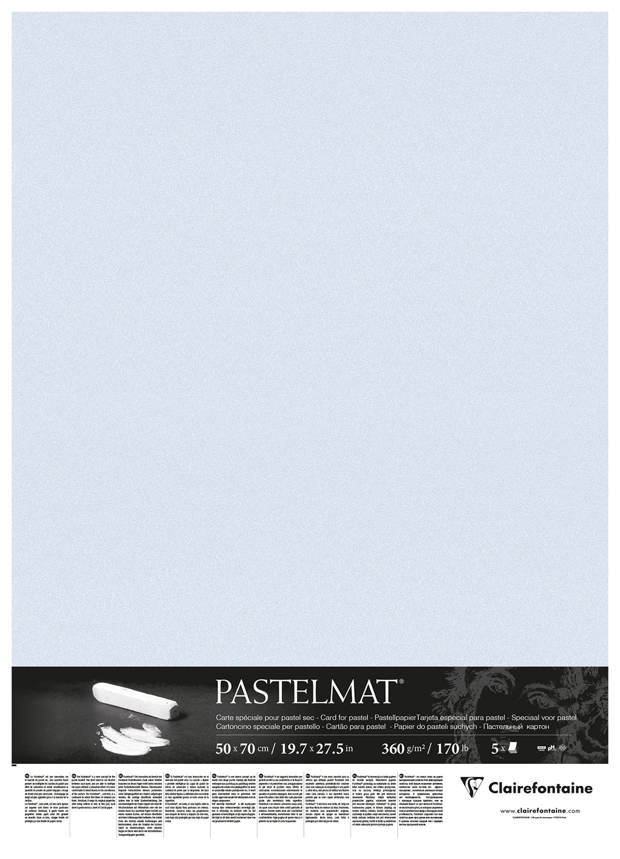 CLAIREFONTAINE PASTELMAT PAPER LIGHT BLUE