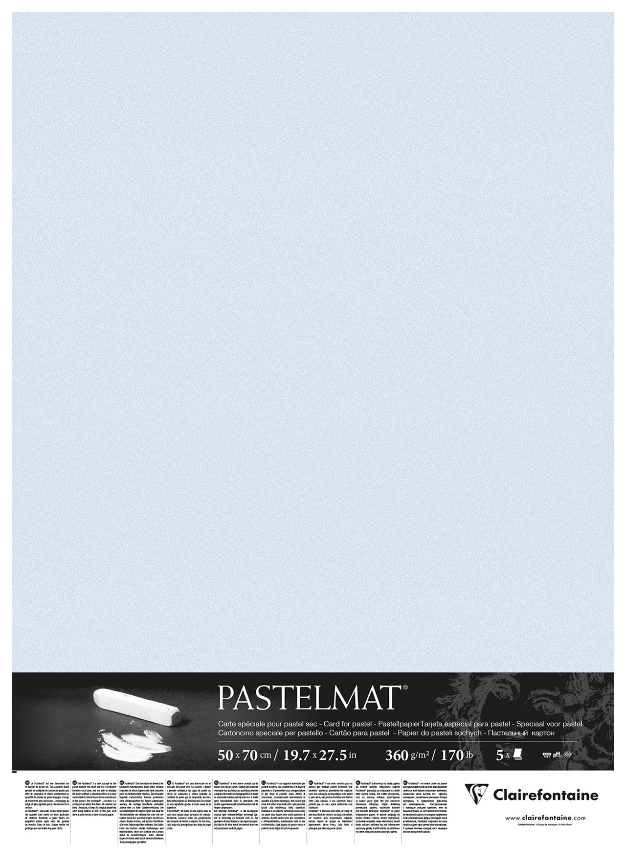 CLAIREFONTAINE PASTELMAT PAPER LIGHT BLUE