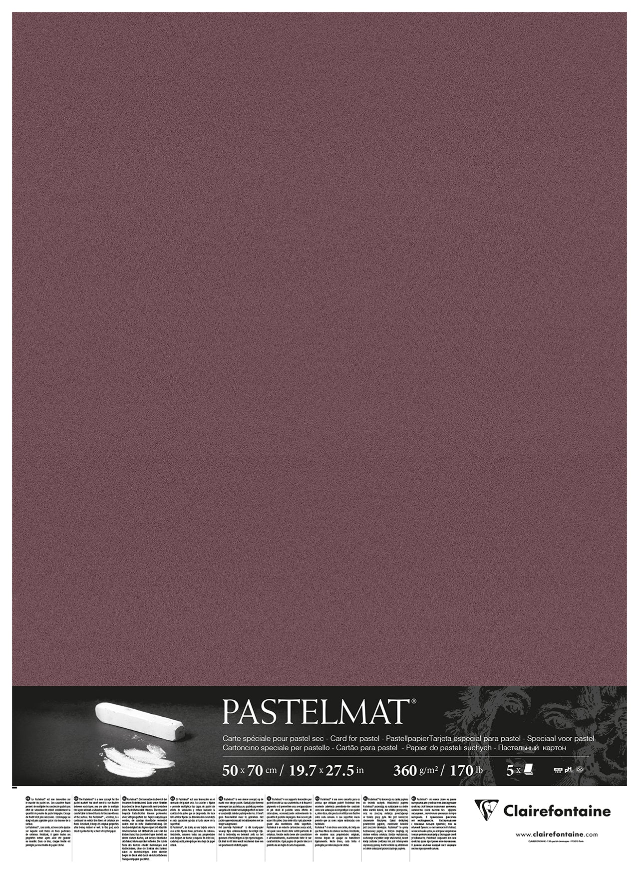 CLAIREFONTAINE PASTELMAT PAPER WINE