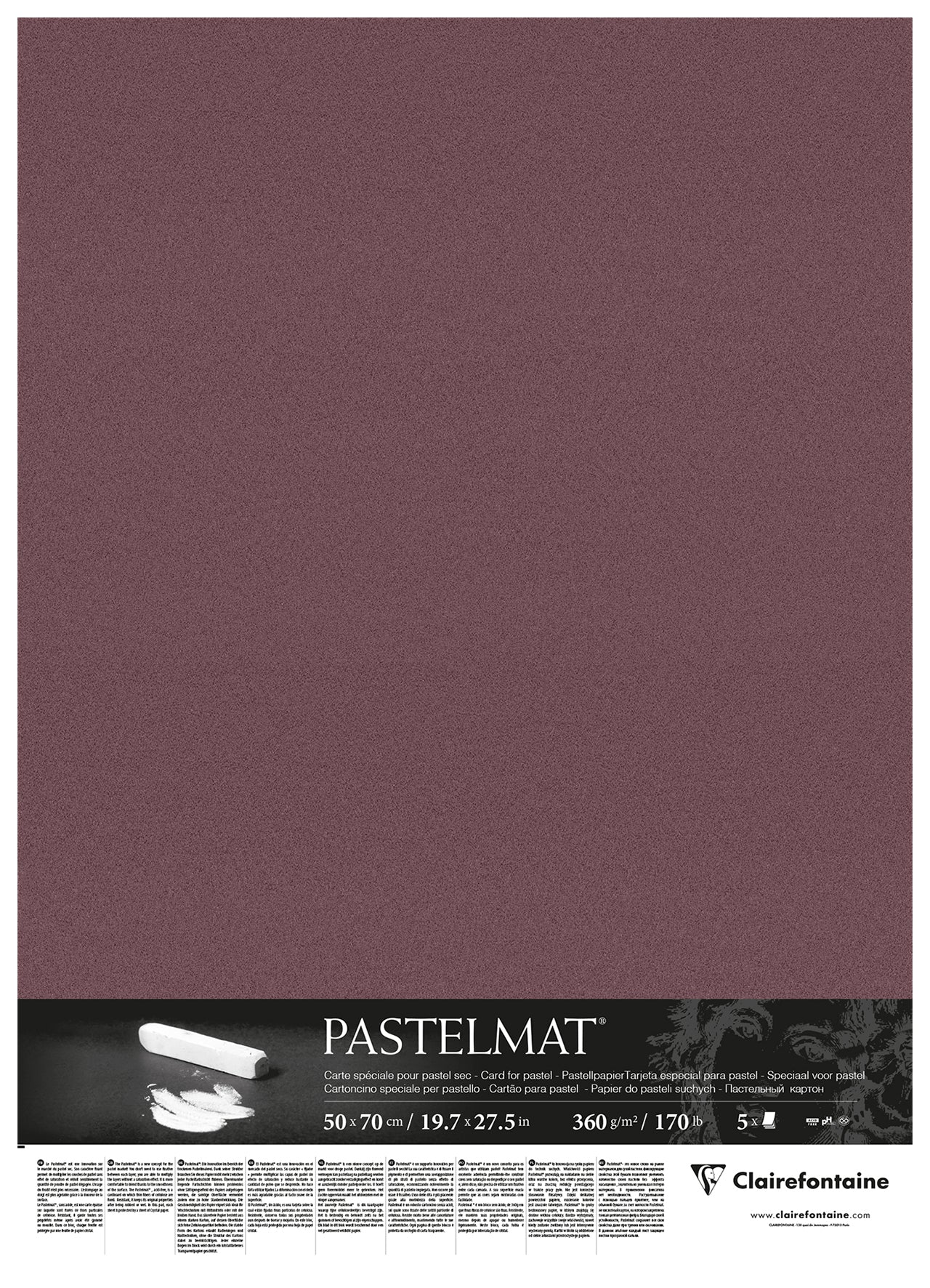 CLAIREFONTAINE PASTELMAT PAPER WINE