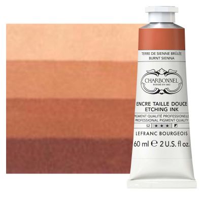 Charbonnel Etching Printing Ink Burnt Sienna S2 60ml