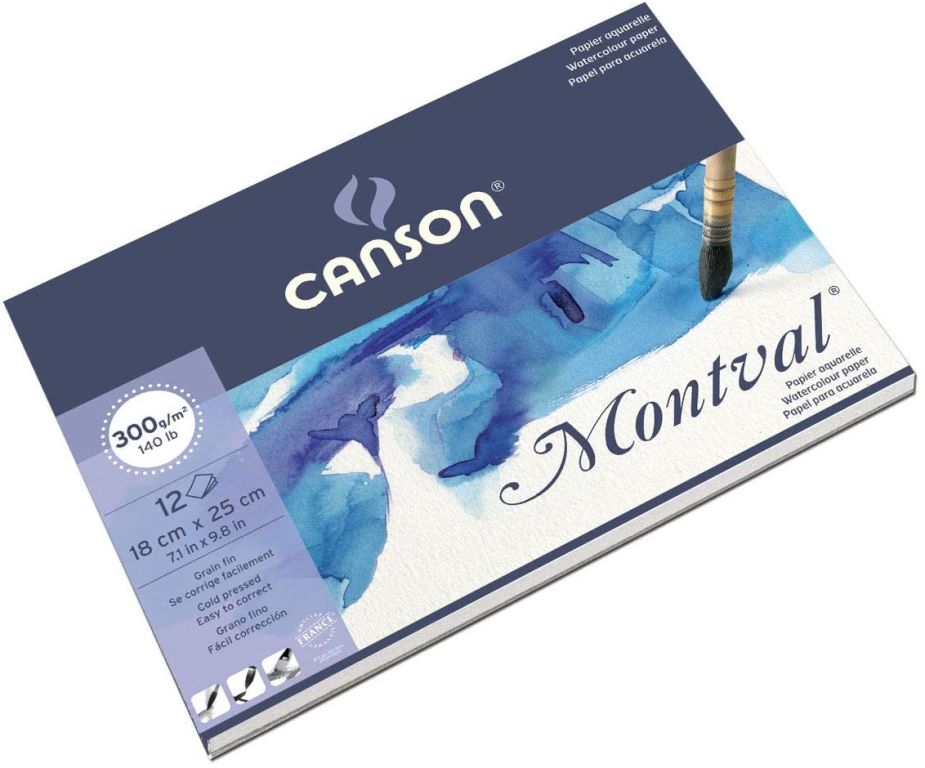 Canson Montval Watercolour Pad 300gsm Cold Pressed 18x25cm