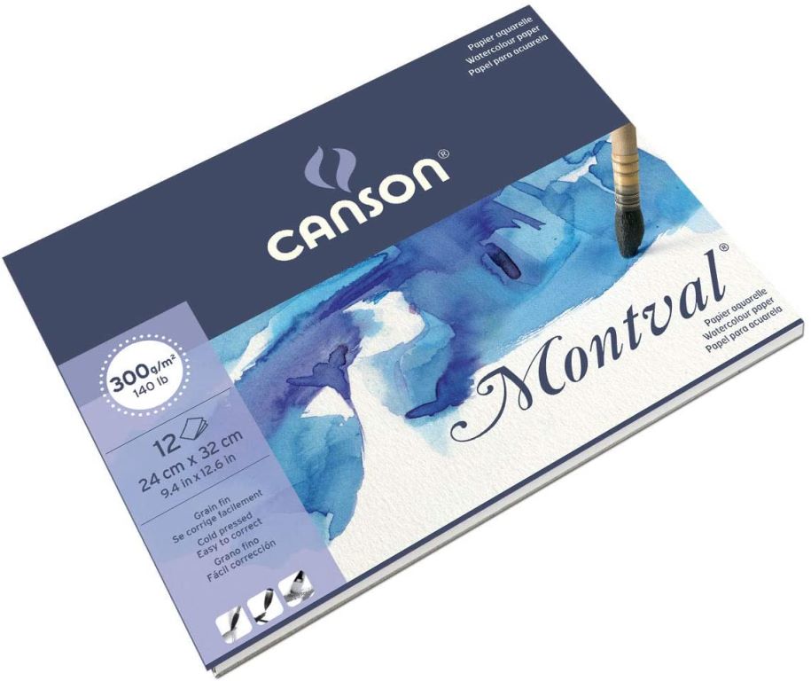 Canson Montval Watercolour Pad 300gsm Cold Pressed 24x32cm